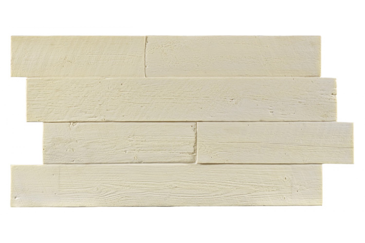 Rustic Barnwood Faux Panels Interlock - Primed/Unfinished