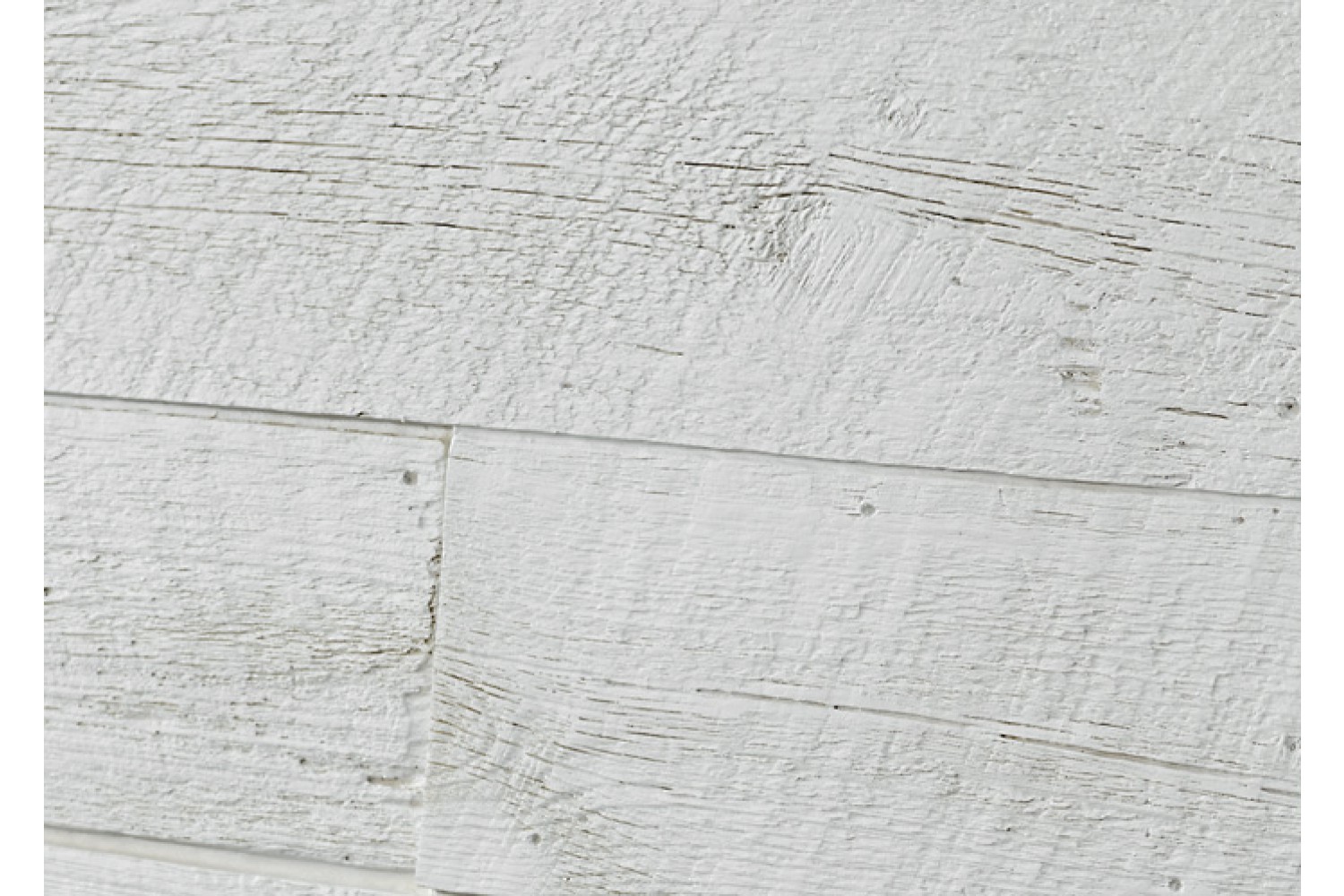 Rustic Barnwood Faux Panels Interlock - White