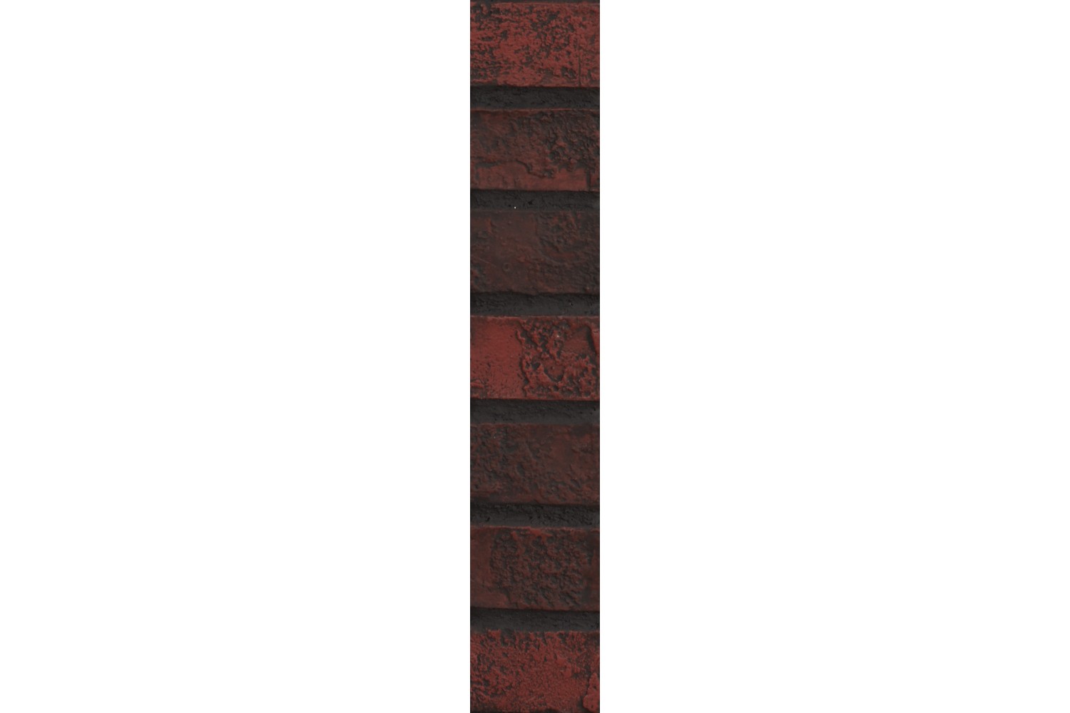 Rustic Brick Ledger - Dark Red Dark Grout