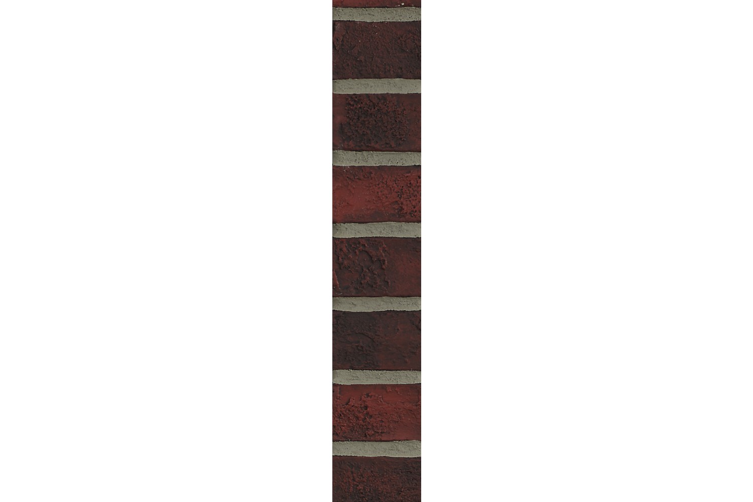 Rustic Brick Ledger - Dark Red Gray Grout