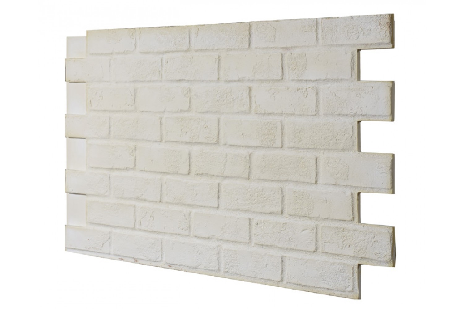 Rustic Brick Interlock - Primed/Unfinished Side View