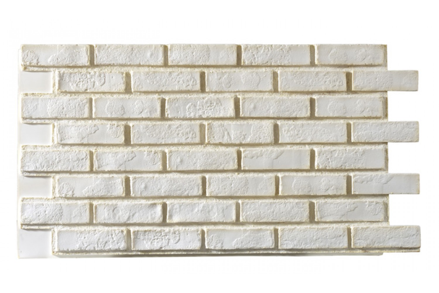 Tumbled Select Brick Faux Wall Panels Interlock - Primed/Unfinished