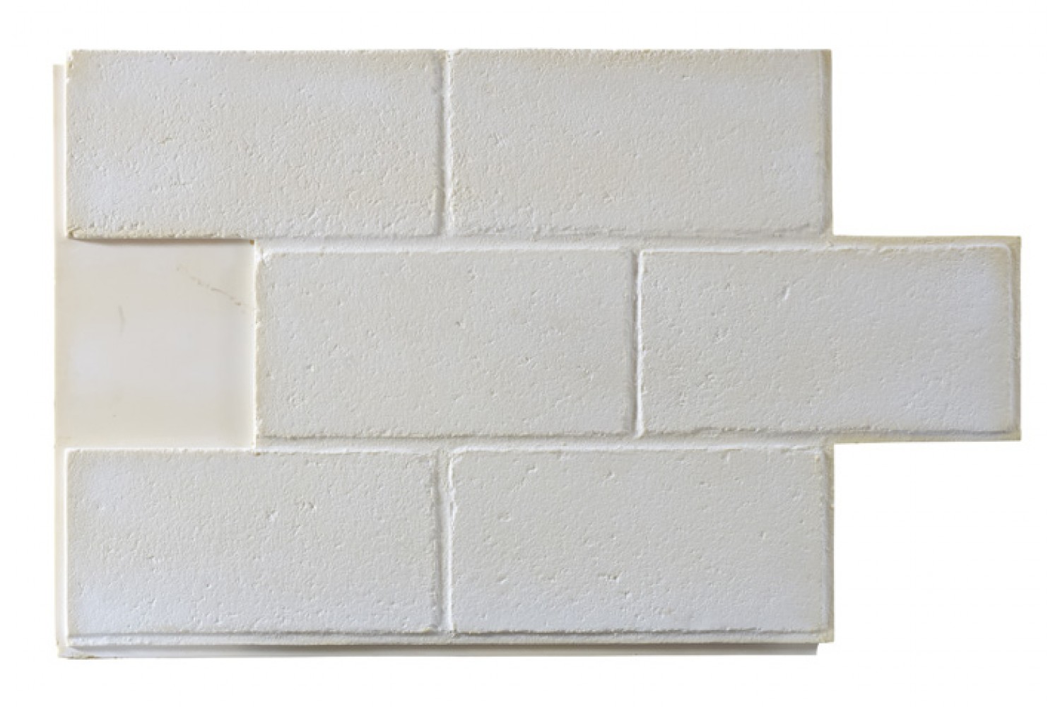 Cinder Block Faux Wall Panels Primed/Unfinished Image 1