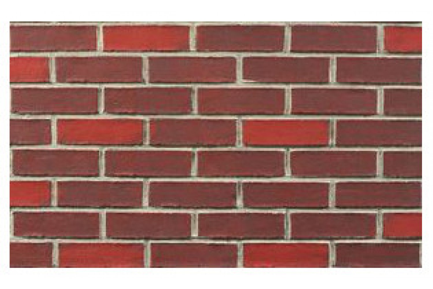 Smooth Brick Interlock - Dark Red Dark Grout