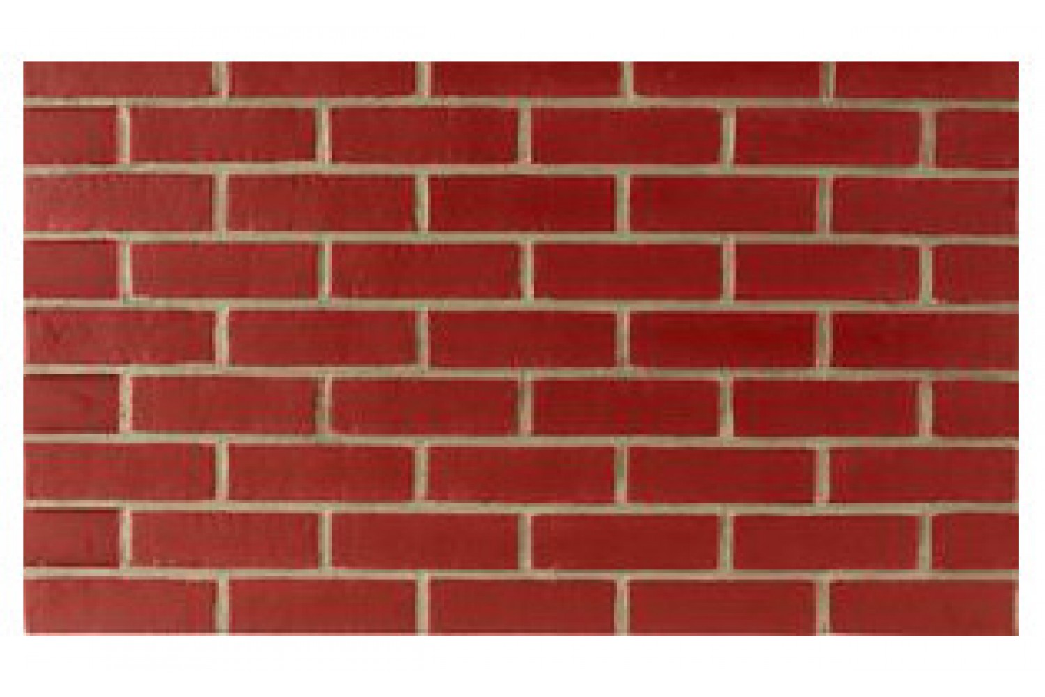 Smooth Brick Red Brick Gray Grout - Standard