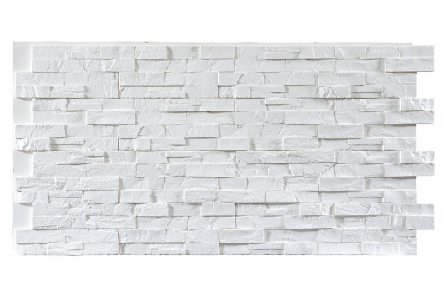 Stacked Stone Contemporary Interlock - White