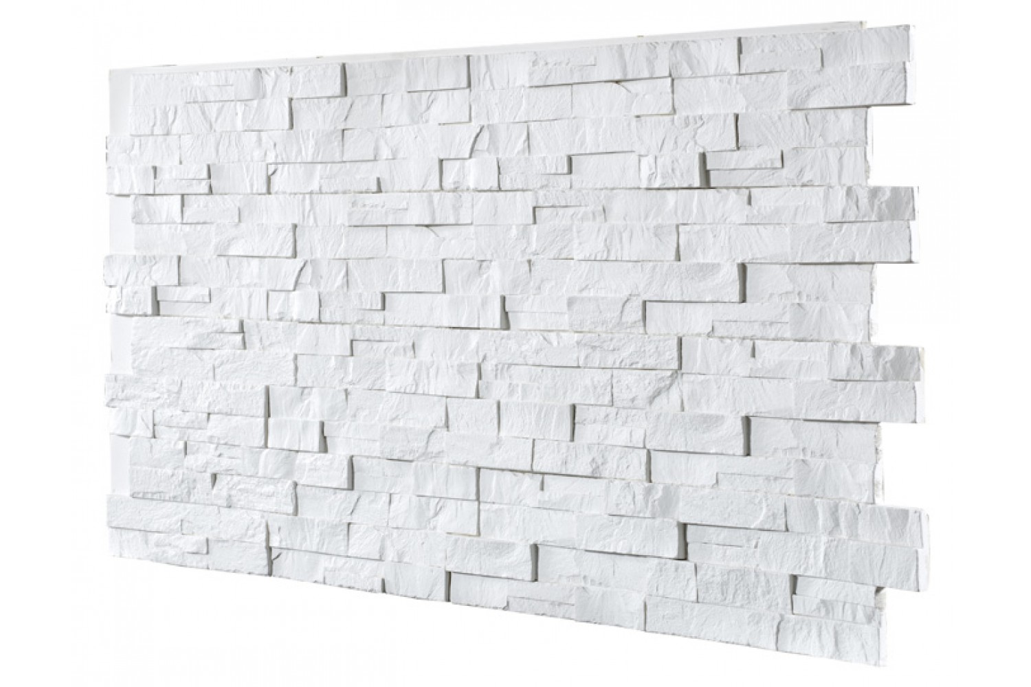 Stacked Stone Contemporary Interlock - White