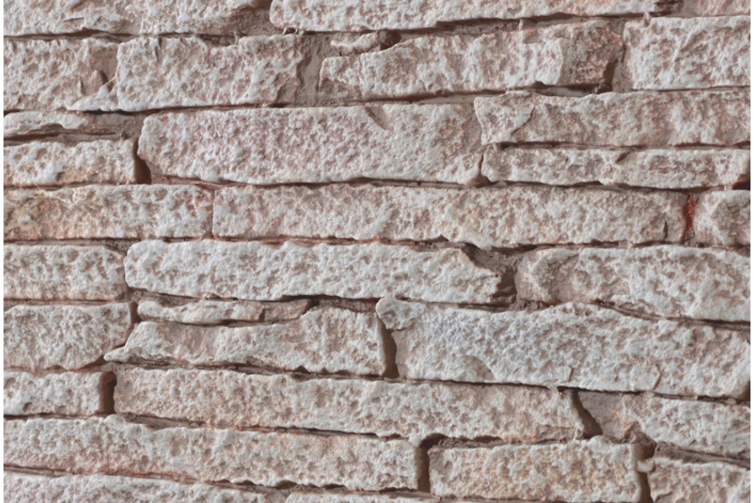 Stacked Stone Faux Wall Panels Interlock Rose Close View