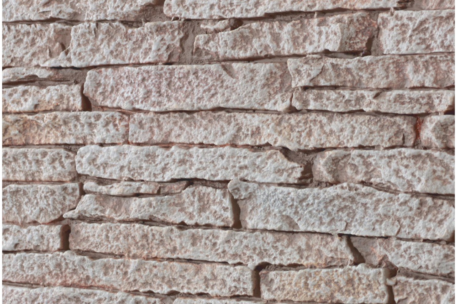 Stacked Stone Faux Wall Panels Interlock Rose Close View